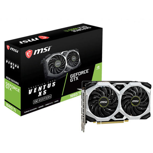 TARJETA DE VIDEO MSI GEFORCE GTX 1660 TI VENTUS XS OC 6GB DDR6