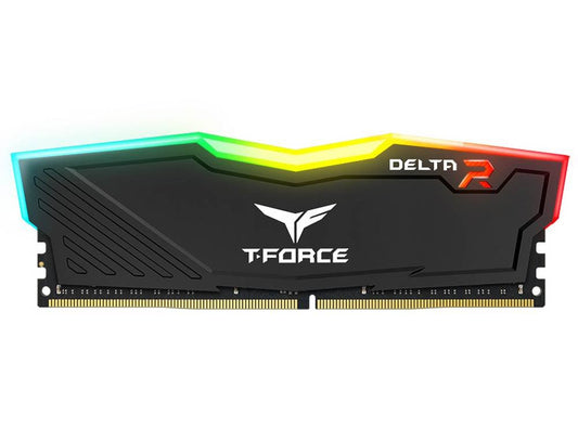 MEMORIA RAM TEAMGROUP T FORCE DELTA RGB 8GB DDR4 3200 MHZ NEGRO TF3D48G3200HC1