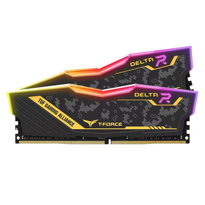 MEMORIA RAM TEAMGROUP DELTA R TUF YELLOW 2X16GB 32GB 3200 MHZ TF9D432G3200HC16CDC01