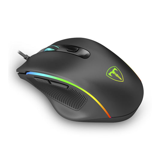 MOUSE T-DAGGER RECRUIT 2 ALAMBRICO RGB NEGRO 3200 DPI T-TGM108