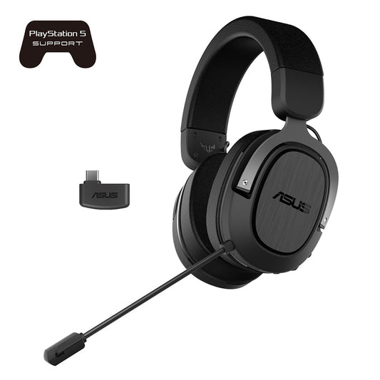 AURICULARES ASUS TUF GAMING H3 WIRELESS USB-C 7.1 PC MOVILES PS5 SWITCH NEGRO