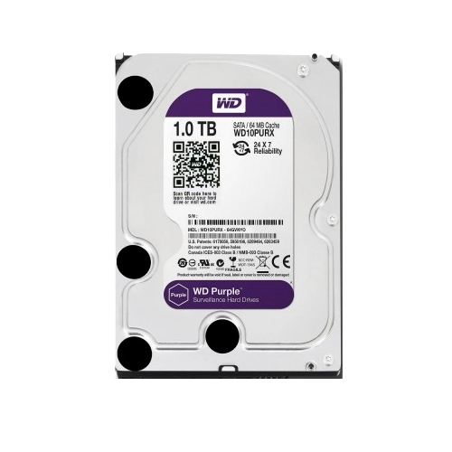 DISCO DURO INTERNO WESTERN DIGITAL PURPLE SURVEILLANCE 1TB SATA 3.5P WD10PURZ