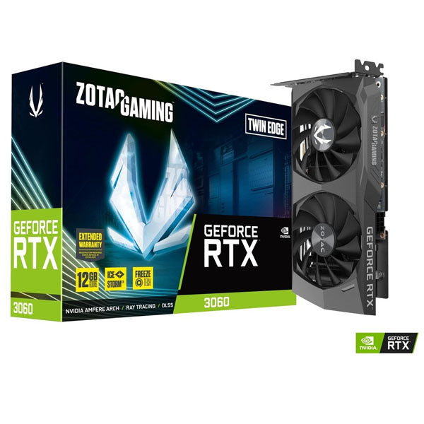 TARJETA DE VIDEO ZOTAC GEFORCE RTX 3060 TWIN EDGE 12GB GDDR6 192BITS ZT-A30600E-10M