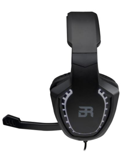 AURICULARES BALAM RUSH MAGMA ON-EAR USB2 CANALES LED BLANCO MIC NEGRO BR-929769