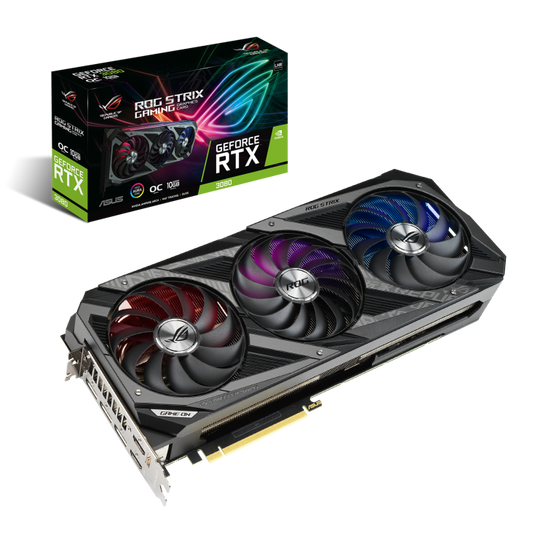 TARJETA DE VIDEO ASUS ROG STRIX RTX 3080 GAMING V2 10GB GDDR6X 320BIT
