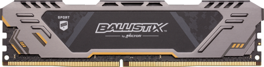 MEMORIA RAM DDR4 BALLISTIX SPORT AT 8GB 2666MHZ GRIS BLS8G4D26BFSBK