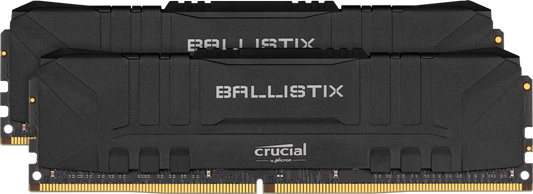 MEMORIA RAM BALLISTIX 2X8GB DDR4 3200MHZ BLACK BL2K8G32C16U4B