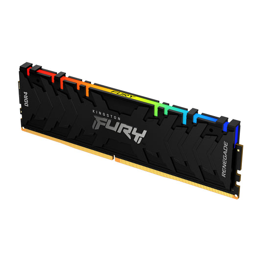 MEMORIA RAM KINGSTON FURY RENEGADE 16GB DDR4 3200MHZ CL16 NEGRO RGB KF432C16RB1A/16