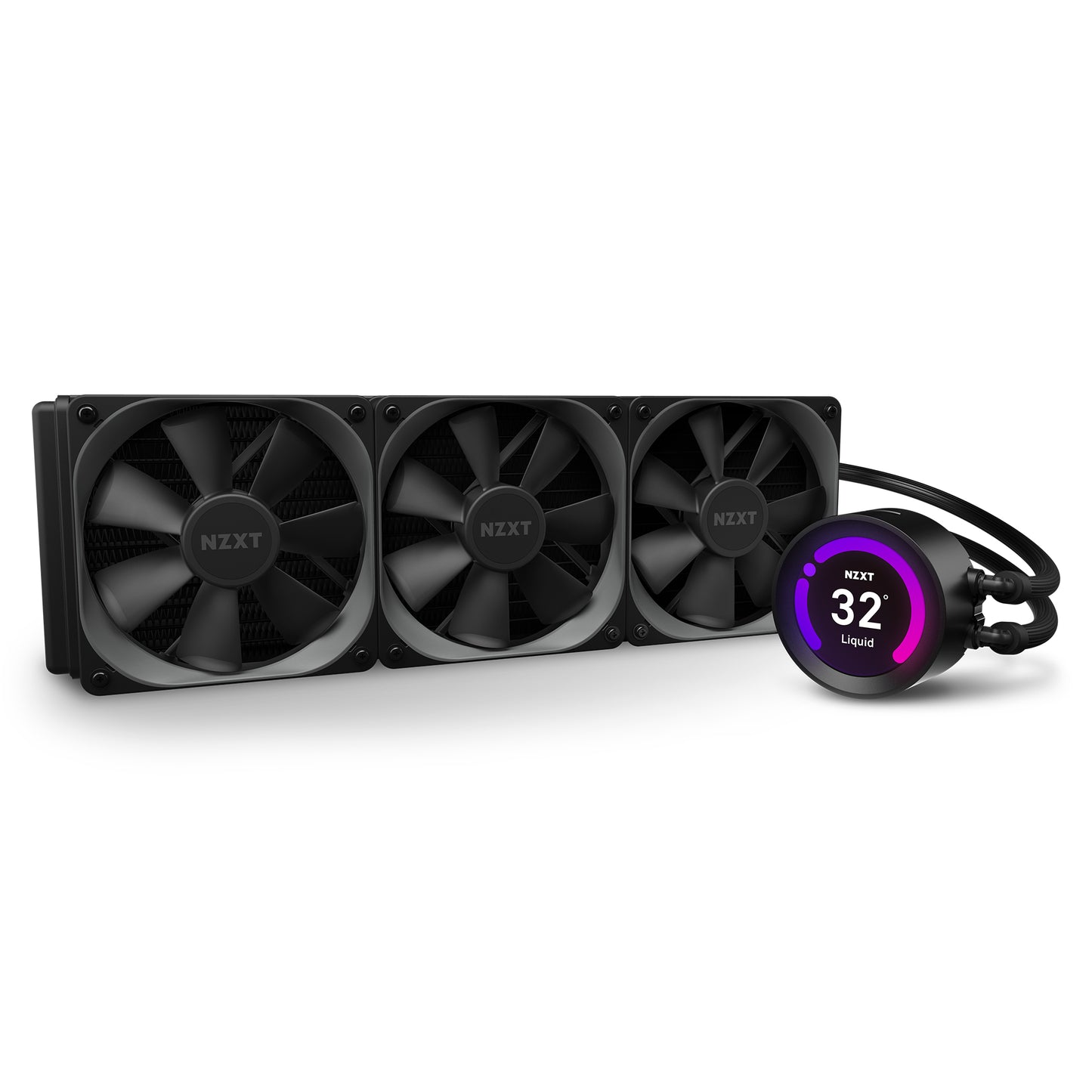 ENFRIAMIENTO LIQUIDO NZXT KRAKEN Z73 360MM 3VENT PANTALLA DIGITAL RL-KRZ73-01