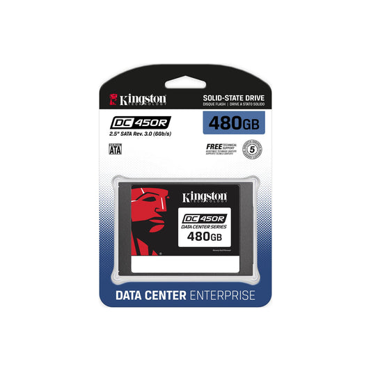 UNIDAD ESTADO SOLIDO KINGSTON DC450R 480GB SATA3 7MM 2.5" 3D TLC NAND SEDC450R/480G