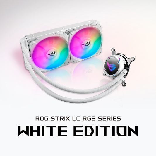 ENFRIAMIENTO LIQUIDO ASUS ROG STRIX LC 240 RGB WHITE EDITION