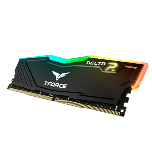 MEMORIA RAM TEAMGROUP T FORCE DELTA RGB 16GB DDR4 3200MHZ NEGRO TF3D416G3200H