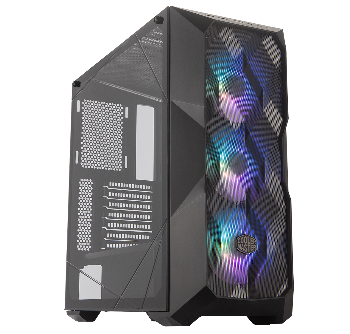 GABINETE COOLER MASTER TD500 MESH NEGRO CRISTAL TEMPLADO ARGB EATX MCB-D500D-KGNN-S01