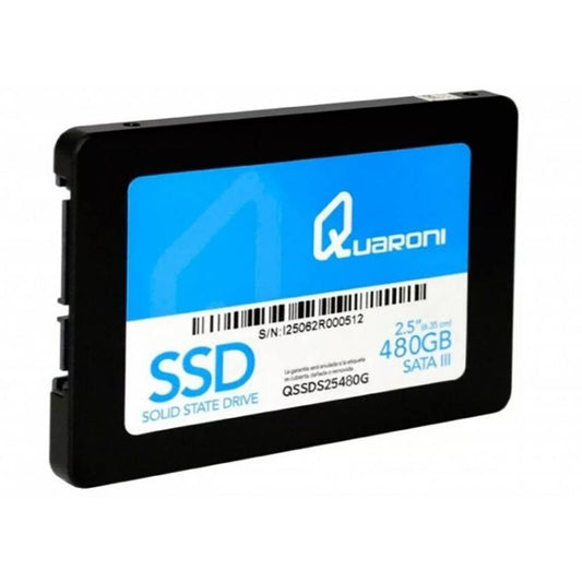 UNIDAD DE ESTADO SOLIDO SSD QUARONI 2.5 480GB SATA3 6GB/S 7MM QSSDS25480G