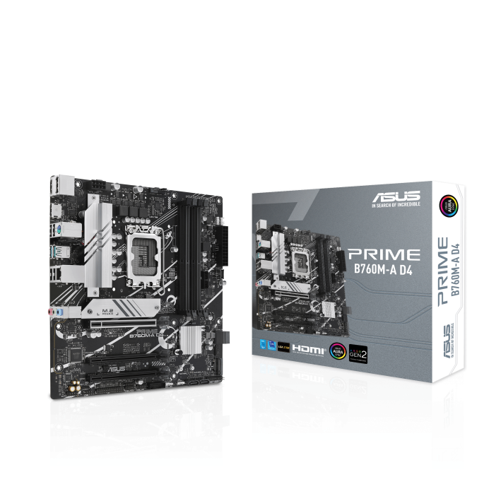 TARJETA MADRE ASUS PRIME B760M-A D4 1700 4xDDR4 MATX