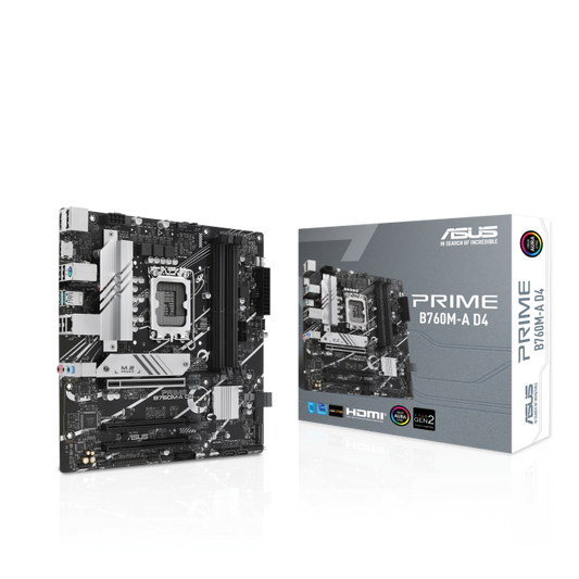 TARJETA MADRE ASUS PRIME B760M-A D4 1700 4xDDR4 MATX