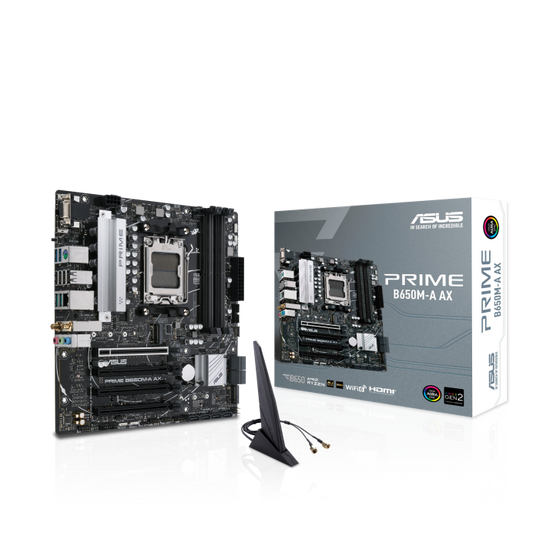 TARJETA MADRE ASUS PRIME B650M-A AX AM5 4xDDR5 WIFI6 BLUETOOTH MATX