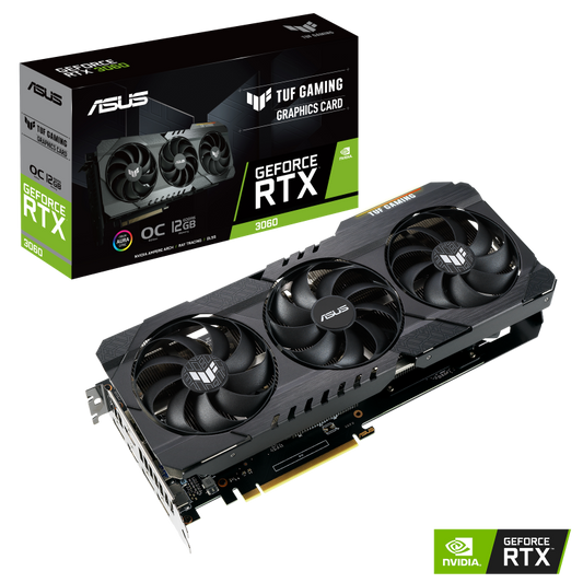 TARJETA DE VIDEO ASUS TUF GAMING GEFORCE RTX 3060 V2 OC 12GB GDRR6 TUF-RTX3060-O12G-V2-GAMING