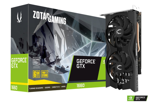 TARJETA DE VIDEO ZOTAC GEFORCE GTX 1660 6GB DDR5 192BITS ZT-T16600M-10M